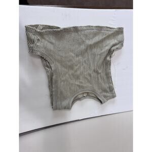 Free People Gray Ribbed Blouse